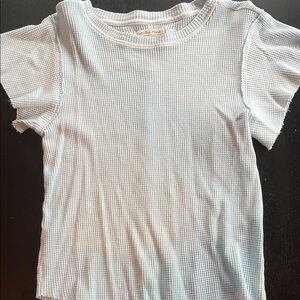 We The Free Light Blue Short Sleeve Tee